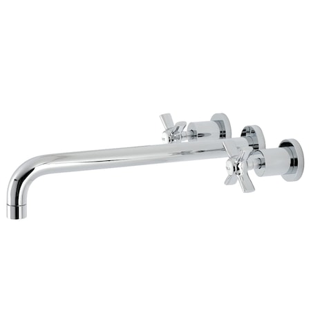 Kingston Brass KS8041ZX Wall Mount Tub Faucet, Polished Chrome KS8041ZX
